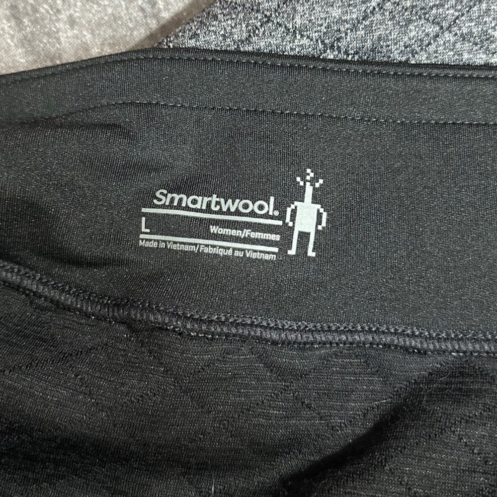 Smartwool Diamond Peak Quilted Gray and Black‎ Mini Skirt [1339] - Picture 5 of 7